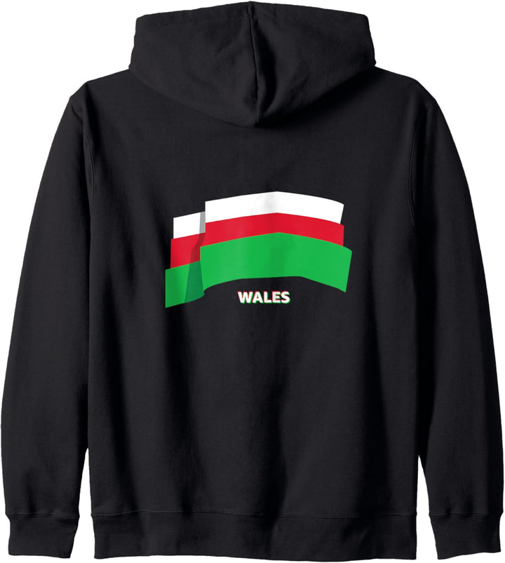 Flagge Wales Kapuzenjacke