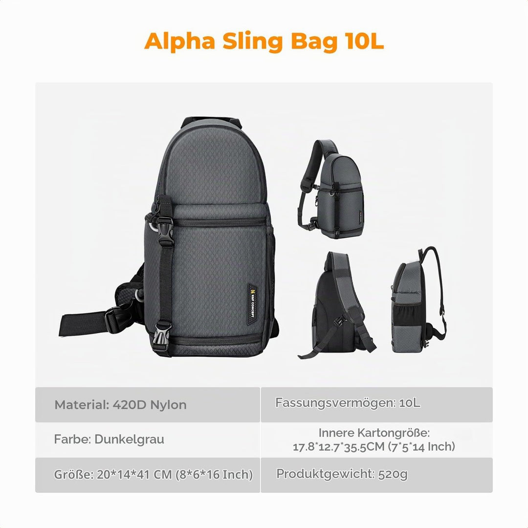 K&amp;F CONCEPT Kamera-Umhängetasche, Wasserdichte Kameratasche, Fotografie tägliche Reise Camera Bag,Ta