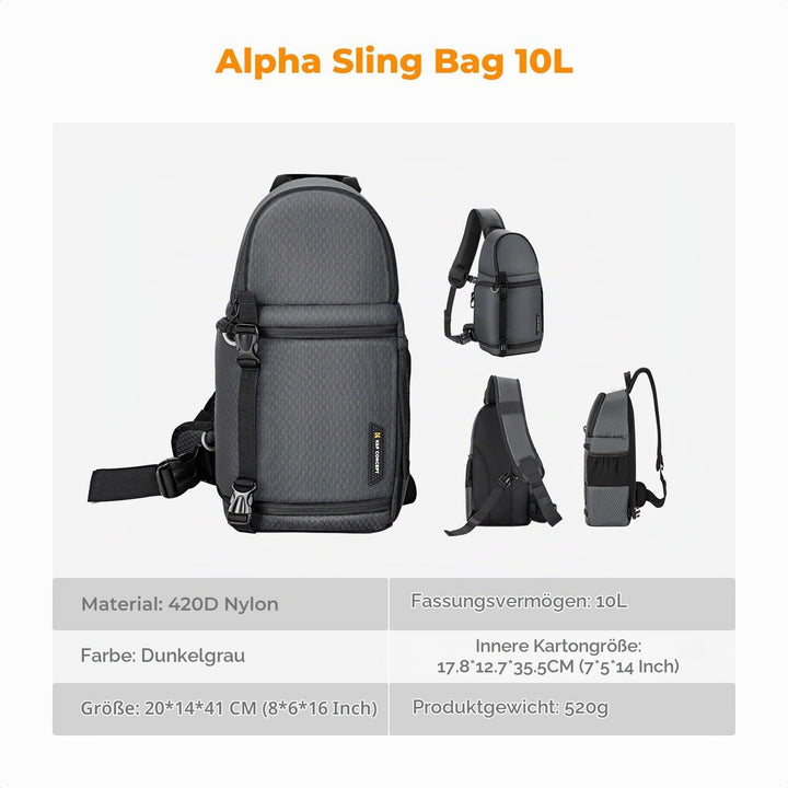 K&amp;F CONCEPT Kamera-Umhängetasche, Wasserdichte Kameratasche, Fotografie tägliche Reise Camera Bag,Ta