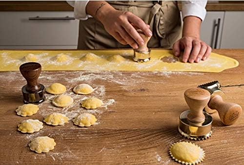 Marcato Ravioli Maker Stempel, Design rund, 6,3 cm, Champagner