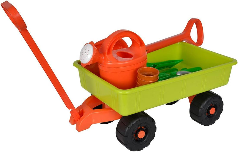 Simba 107134089 - Handwagen mit Gartenwerkzeug