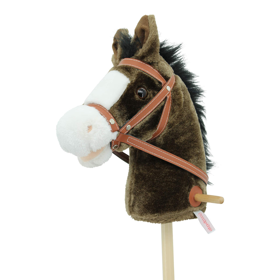Sweety Toys 5055 Steckenpferd ” My Little Pony” Chocolate, super süss, mit Funktion Gewieher und Gal