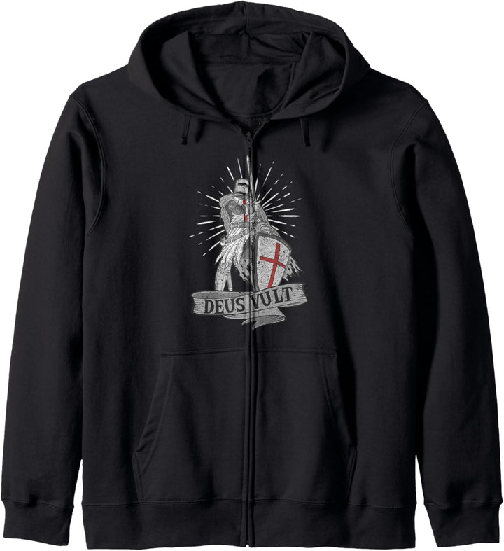 Deus Vult, Kreuzritter & Templer, Tempelritter Kostüm Kapuzenjacke