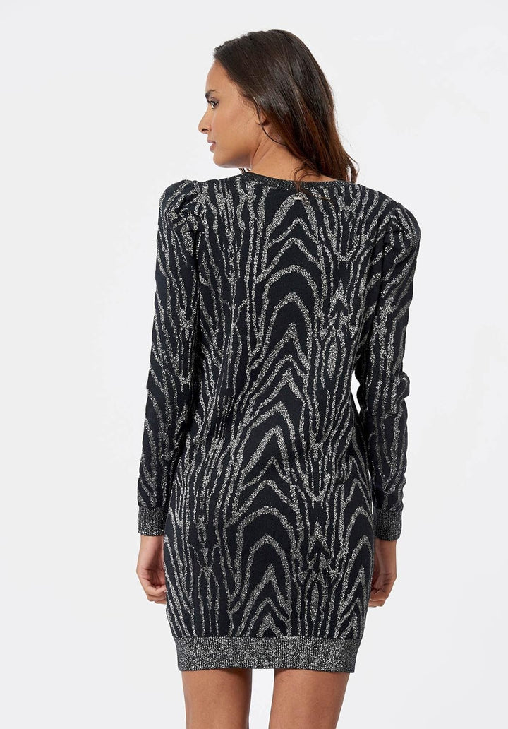 KAPORAL Damen Damenkleid-Modell FRIZI-Farbe schwarz-Grösse M XL Schwarz, XL Schwarz