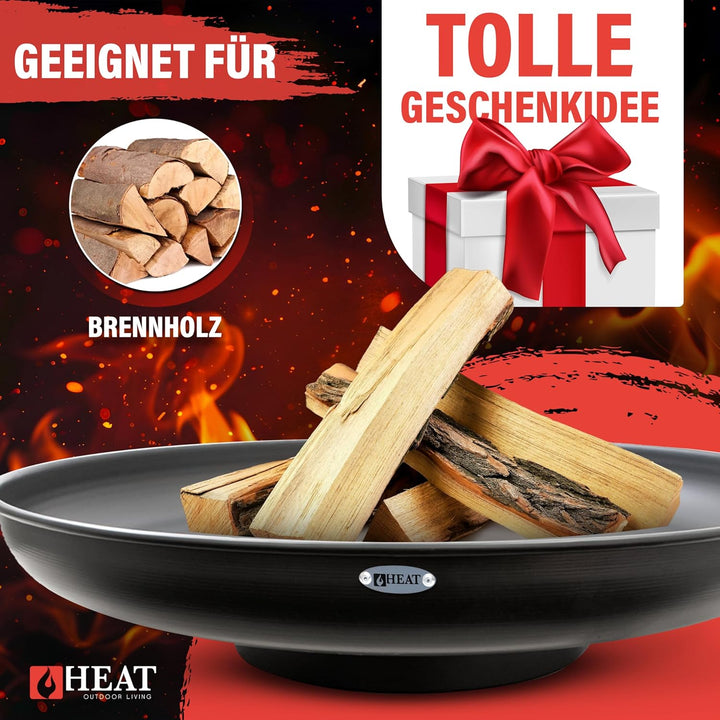 Feuerschale Ø90 cm - BBQ Feuerschalen für den Garten - Feuerstelle Outdoor & Feuertonne - Terrasenof