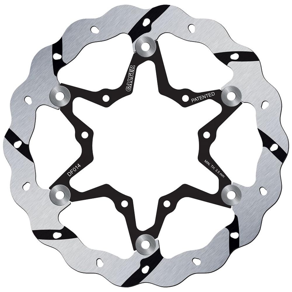 Bremsscheibe Galfer Wave schwimmend DF014FRS Racing Oversize Grooved 270mm vorne