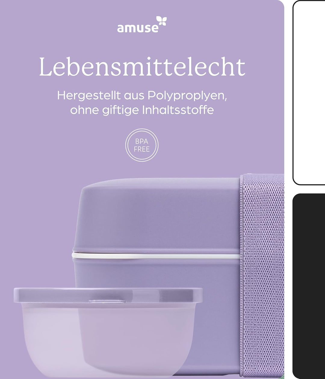 Amuse Lunchbox Erwachsene | Salat To Go Box, Brotdose Erwachsene oder Jausenbox Kinder | Bento Box |