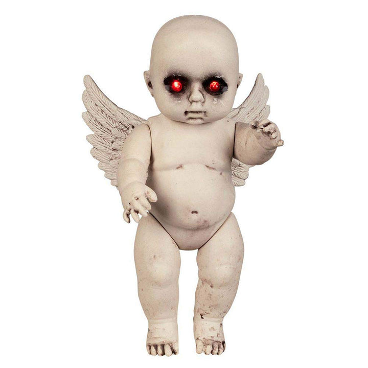 Boland 72266 - Puppe Teuflischer Engel, Grösse 30 cm, aus Kunststoff, Horrorpuppe mit Leuchtaugen, F