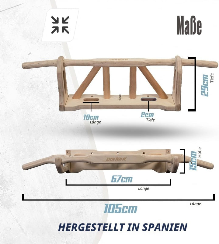 Gorilant - Titan, Klimmzugstange für die Wand über der Tür, Pull-up Stange, mehrere Griffe | einfach