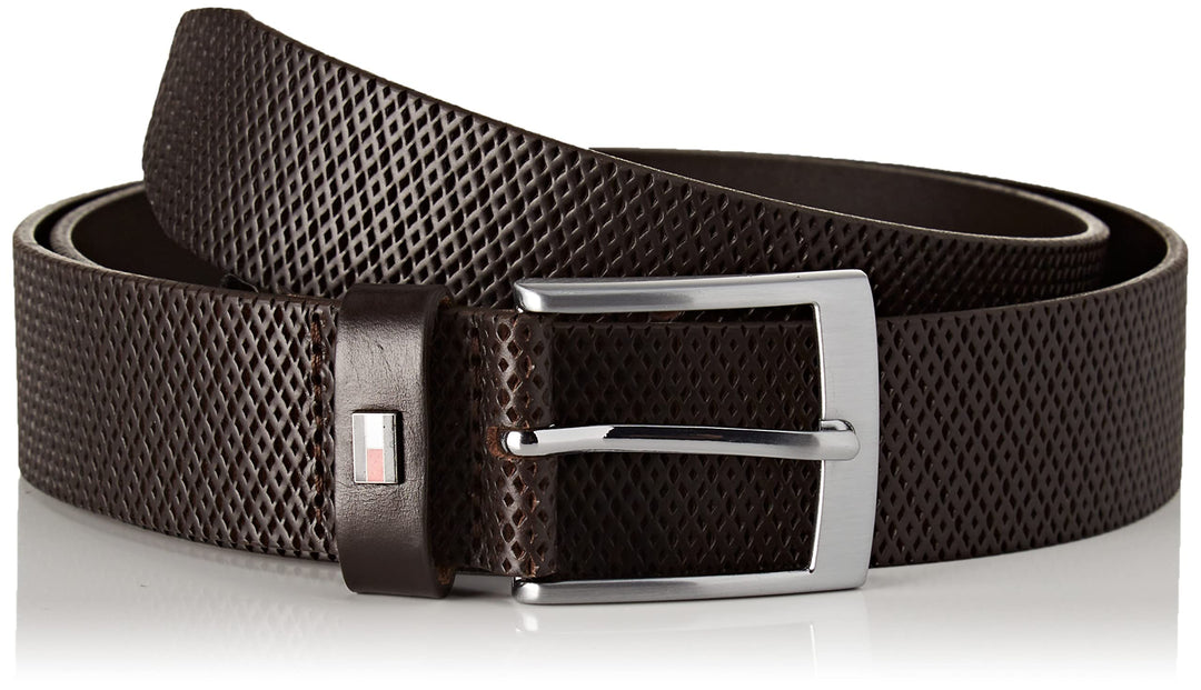 Tommy Hilfiger Herren Gürtel 80 Braun (Testa Di Moro), 80 Braun (Testa Di Moro)