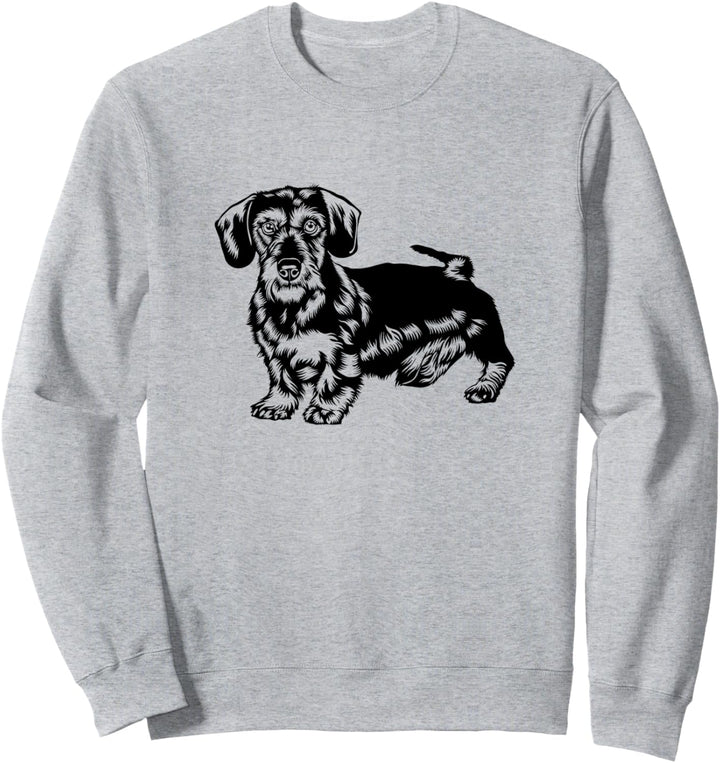Rauhaardackel Dackel Teckel Hund Hundebesitzer Herren Damen Sweatshirt
