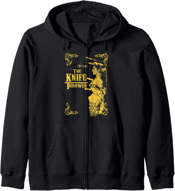 Zirkus Personal der Messerwerfer Vintage Karneval Thema Part Kapuzenjacke
