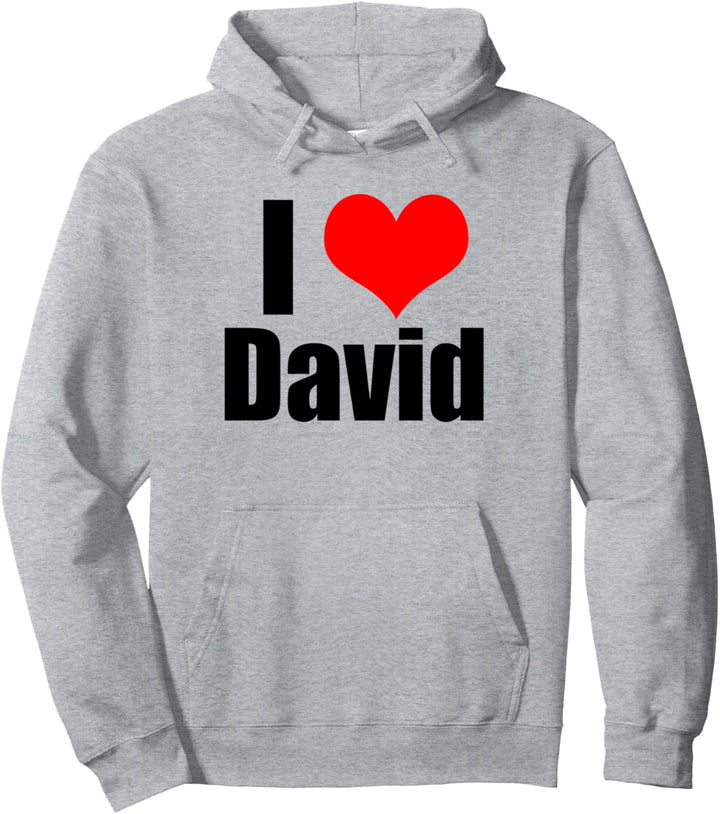 Ich liebe David Pullover Hoodie