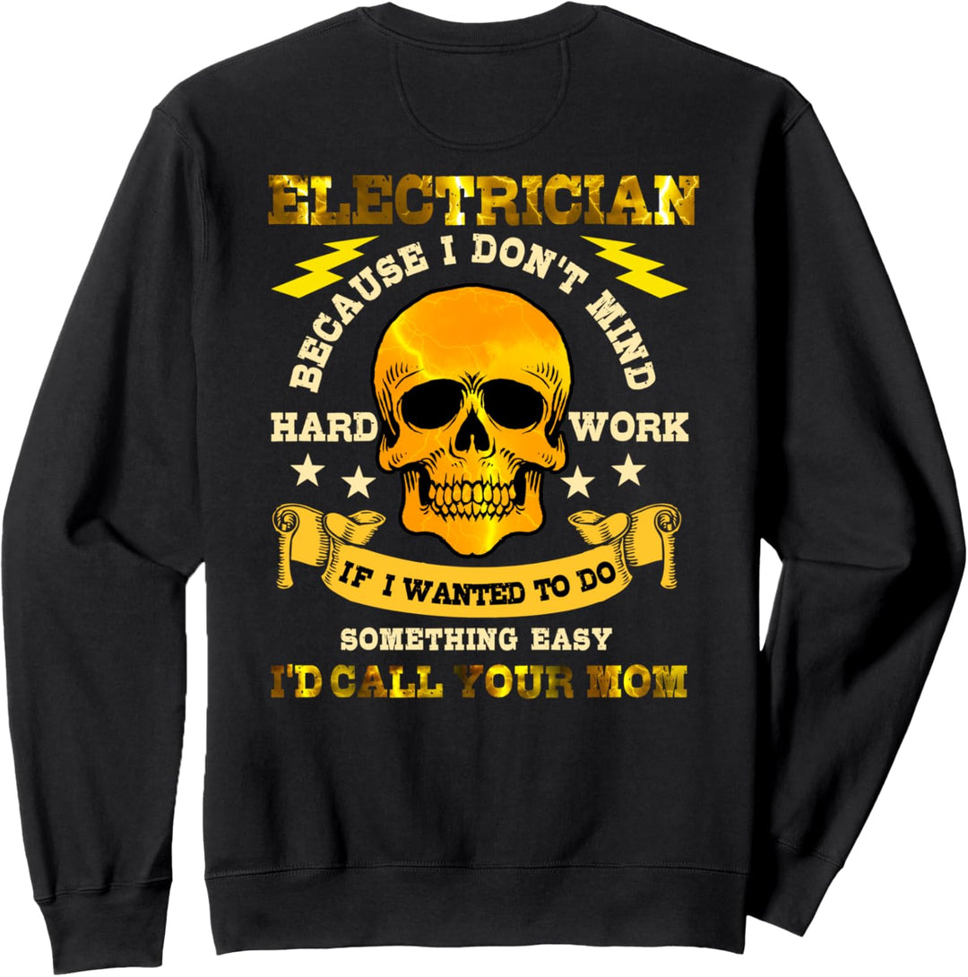 Elektriker Geschenke Design auf der Rückseite Sweatshirt