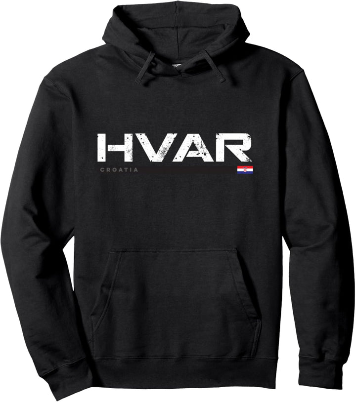 Hvar Croatia Weinlese Retro Pullover Hoodie