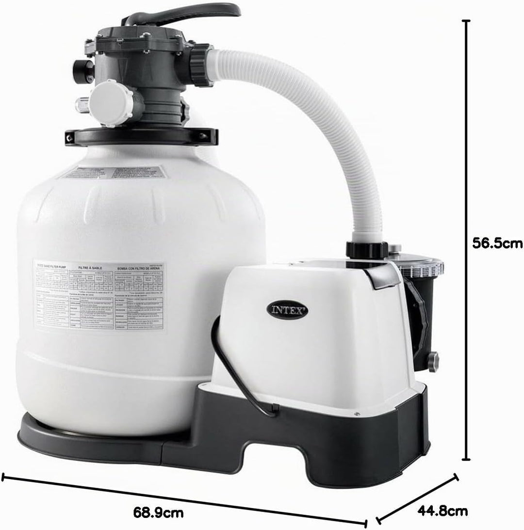 Intex Krystal Clear Sand Filter Pump - Poolreinigung - Sandfilteranlage - 8m³ - 220-240V (W/RCD) 2,2