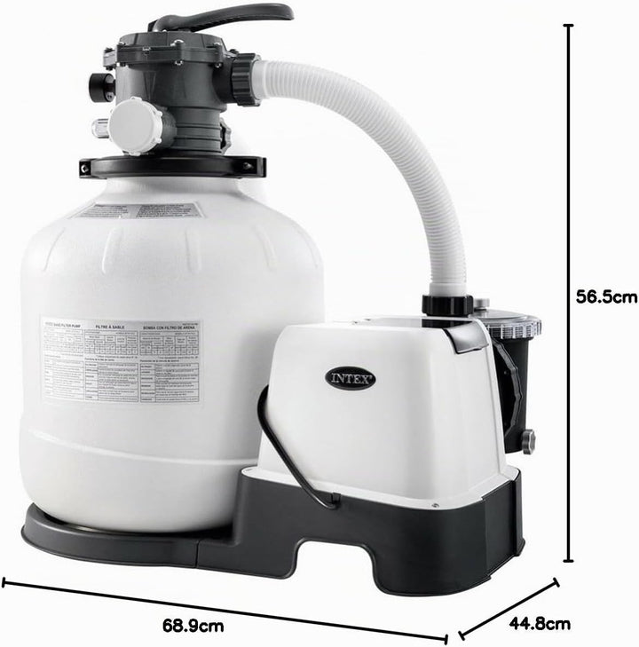Intex Krystal Clear Sand Filter Pump - Poolreinigung - Sandfilteranlage - 8m³ - 220-240V (W/RCD) 2,2