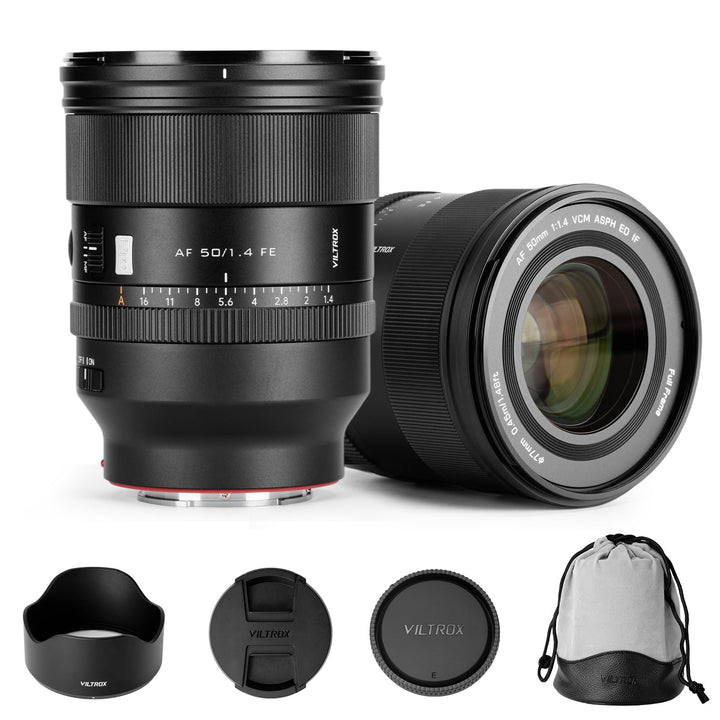 VILTROX 50mm F1.4 Pro FE Kameraobjektiv mit Sony E-Mount Full Frame Camera Lenses mit Grosser Blende