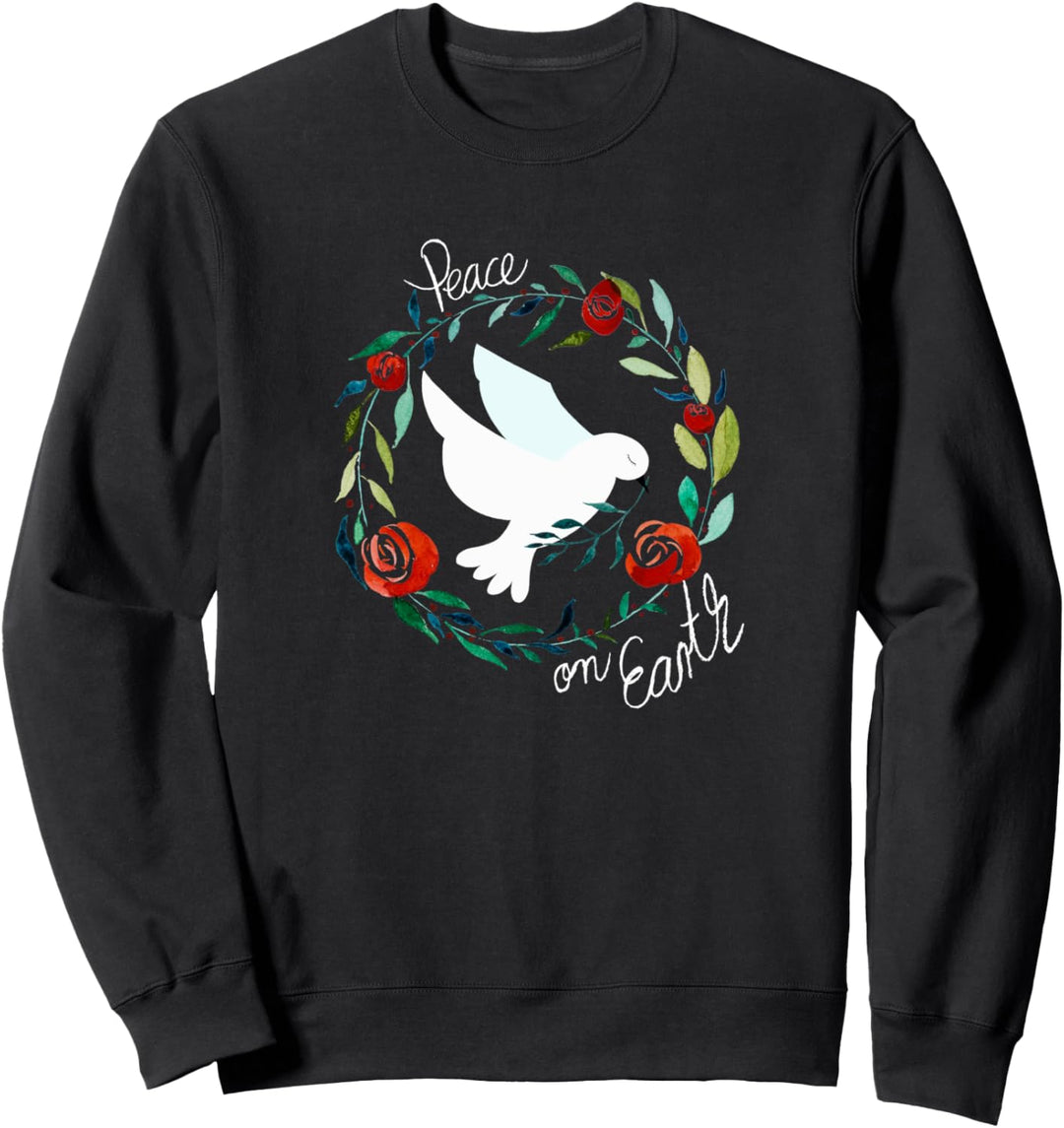 Friedenstaube mit Rosen Sweatshirt