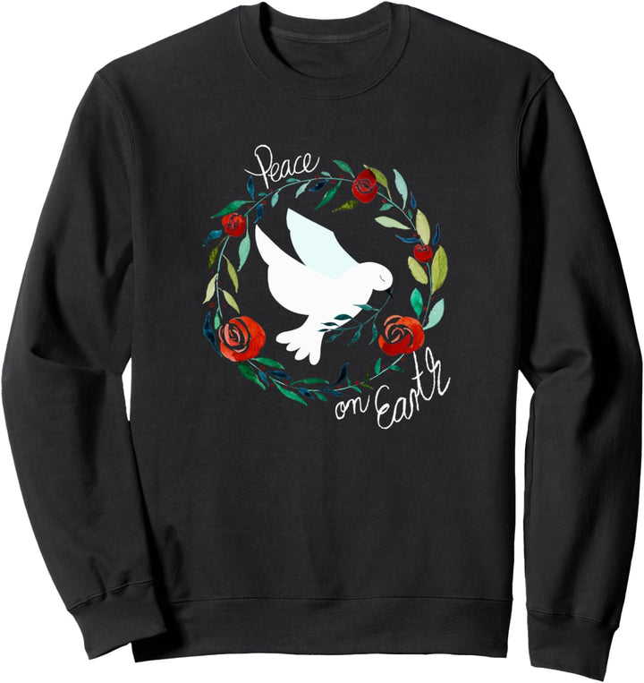 Friedenstaube mit Rosen Sweatshirt