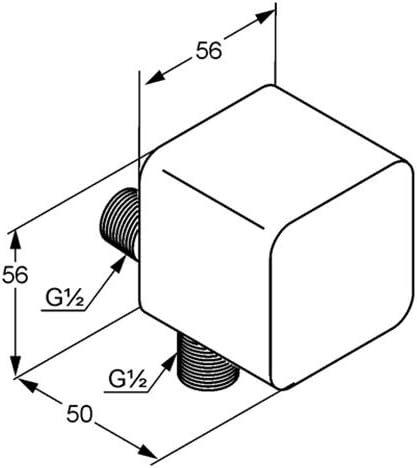 Kludi A-qa 6554305-00 Schlauchanschlussbogen