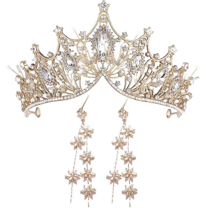 Moonight Wedding Crown for Bride Rhinestone Princess Tiara for Women Prom Queen Crown Pageant-Bridal