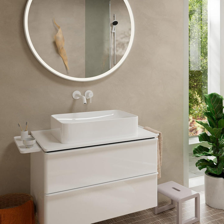 hansgrohe Tecturis S - Waschtischarmatur Unterputz für Wandmontage, Wasserhahn Bad mit Auslauf Länge