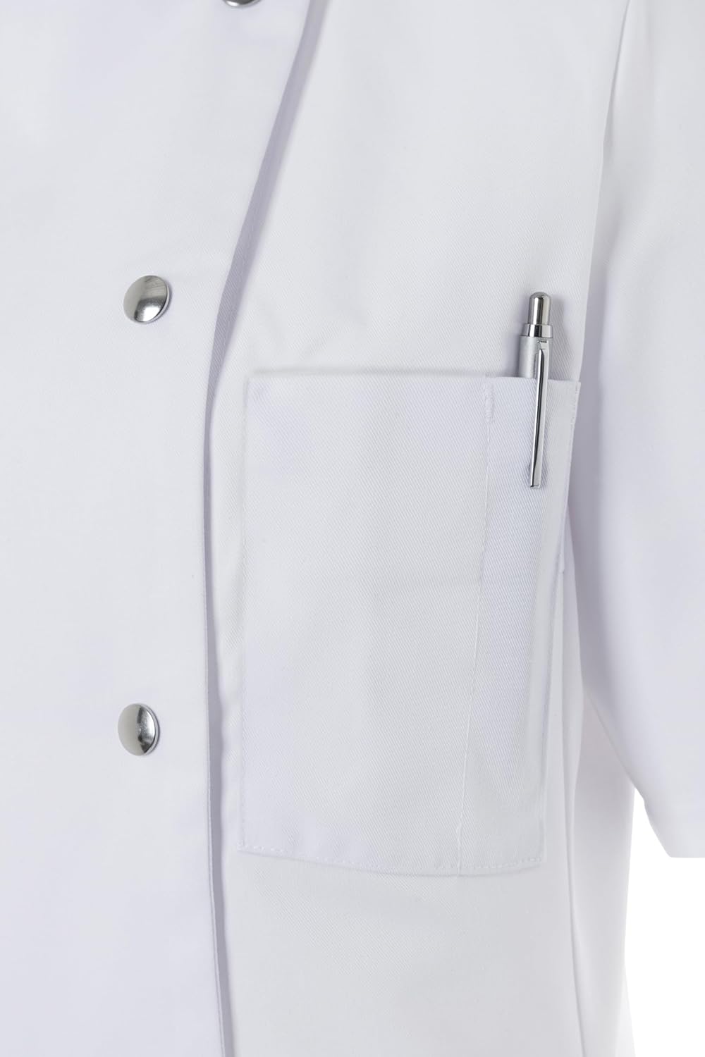 Karlowsky Damenkochjacke Greta Kurzarm Druckknöpfe 65% Polyester, 35% Baumwolle 40 Weiss, 40 Weiss