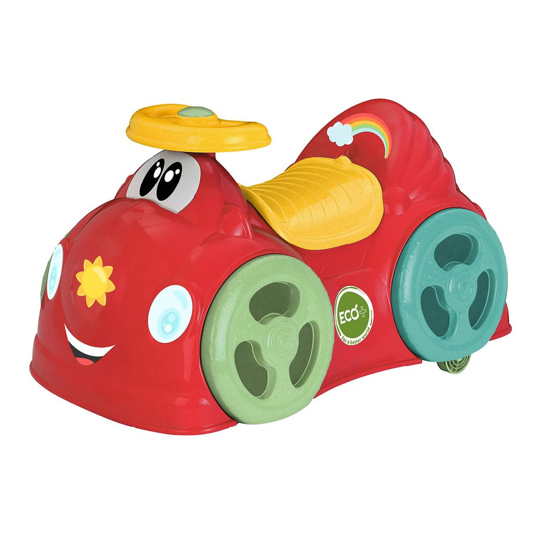 Chicco Rutscher All Around Eco+ Rot, Geeignet für 1-3 Jahre (bis 20 kg), Made in Italy, 75% Recycelt