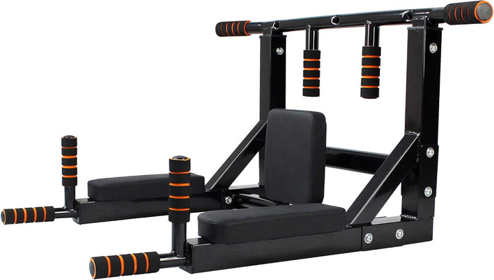 Leogreen Klimmzugstange Wandmontage, Pull Up Bar, Trainings Halterung mit Multifunktionen, 8 rutschf
