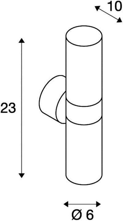 SLV ASTINA | Wandaufbauleuchte, Aussenbeleuchtung von Hauseingang, Wänden, Terrassen, Fassaden, Trep