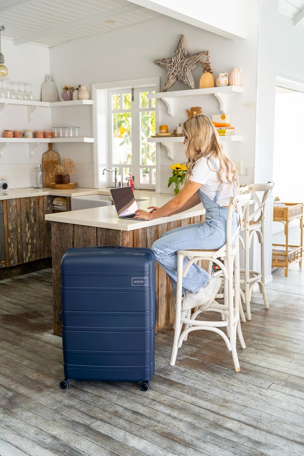 American Tourister Skymax - Kofferset 3-teilig, Blau (Midnight Blue) Blue (Midnight Blue), Blue (Mid