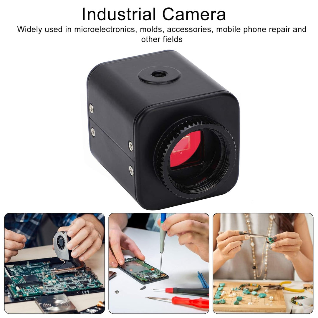 Industriekamera, Full HD 16MP 2K 1080P 60FPS Mikroskop Industrielle Videomikroskopkamera HDMI-Ausgan