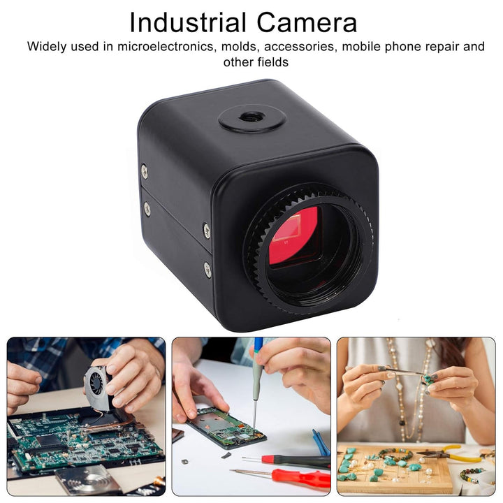 Industriekamera, Full HD 16MP 2K 1080P 60FPS Mikroskop Industrielle Videomikroskopkamera HDMI-Ausgan