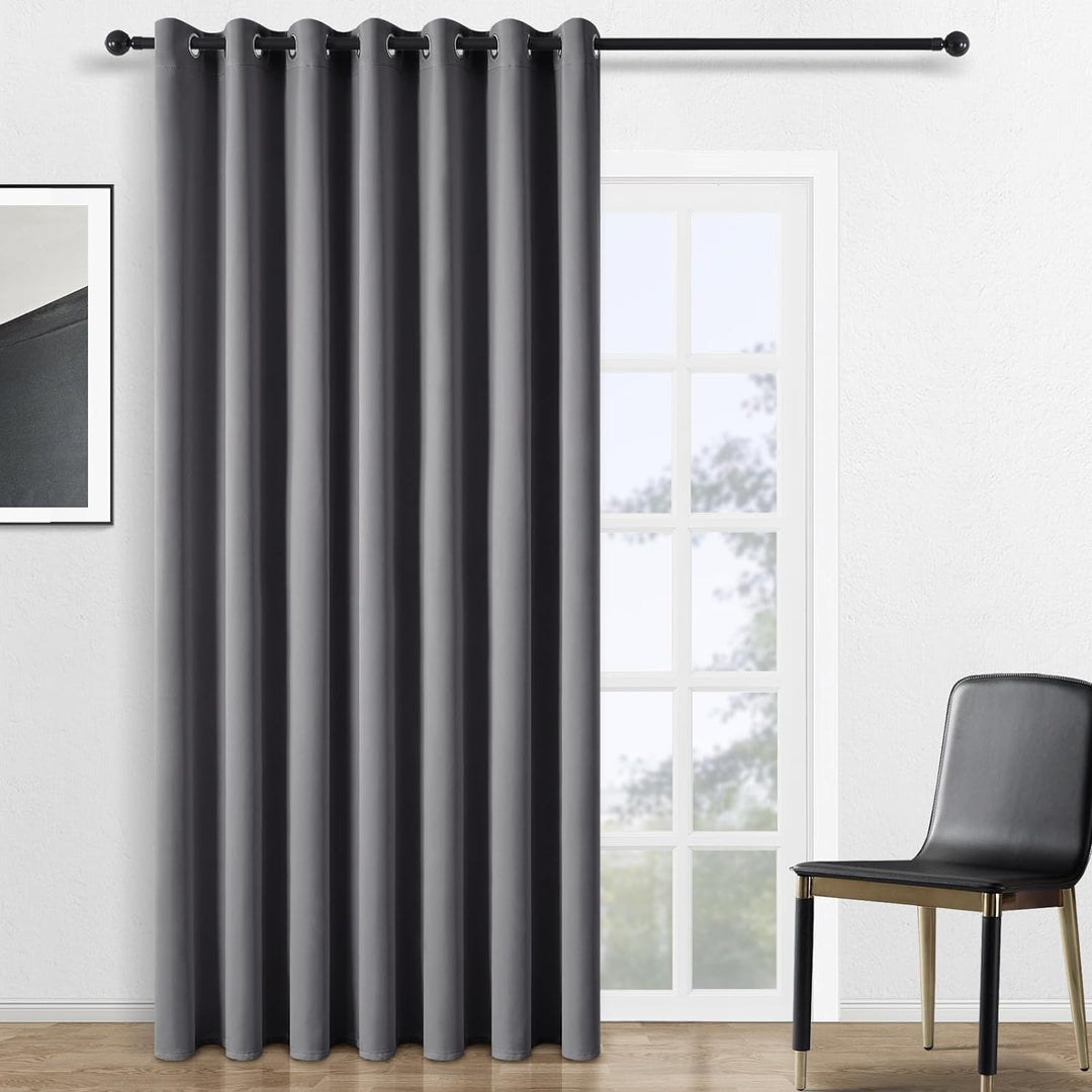 Topfinel Gardinen Mit Ösen Outdoor Vorhang Blickdicht Grau Verdunklungsgardine Fenster Blackout Curt