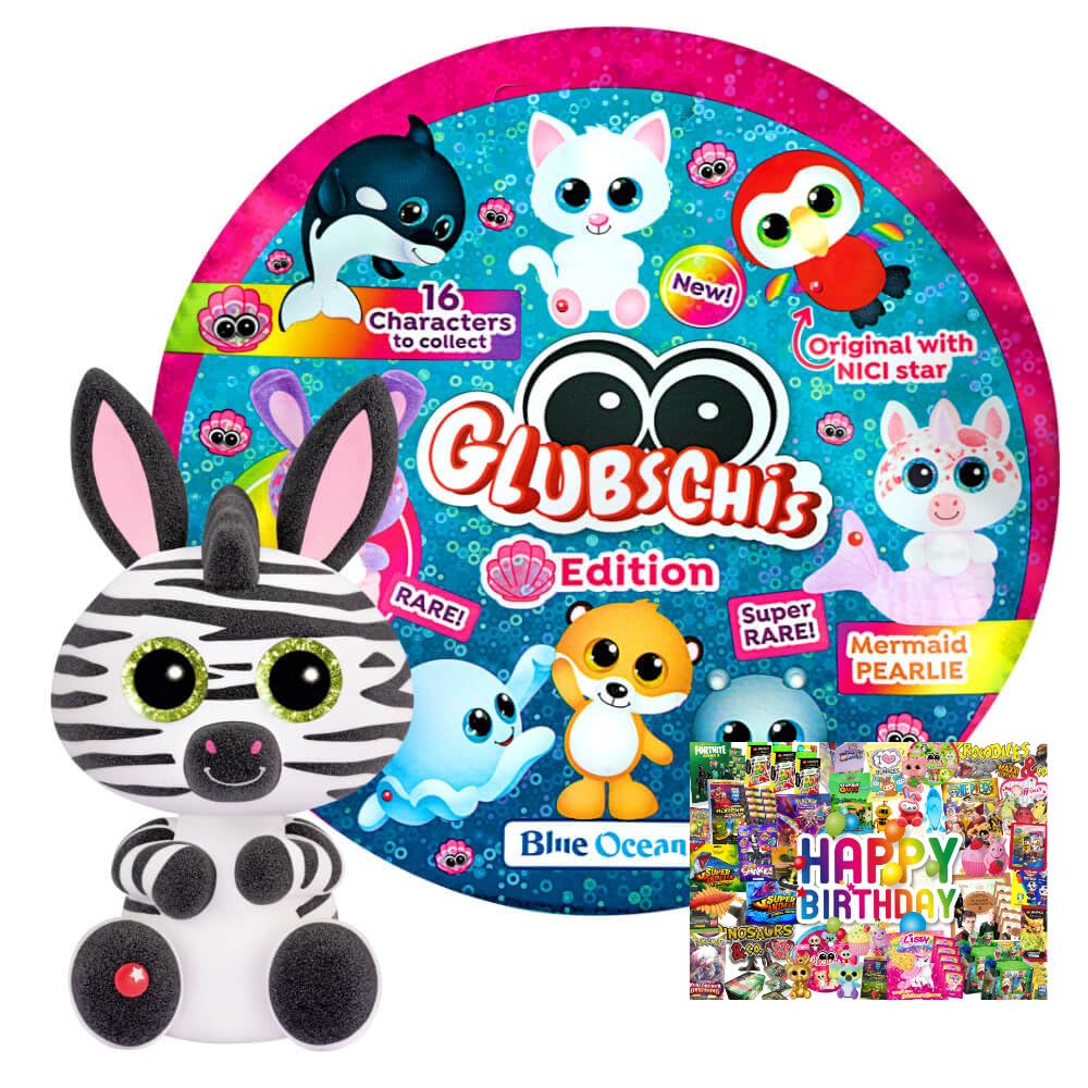 Bundle mit Blue Ocean Glubschis Sammelfigur Muschel Serie 4 - Glubschi Glitzer Figur - Auswahl - Exk