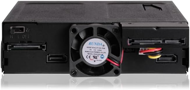 ICY DOCK ToughArmor MB602SPO-B - Wechselrahmen für 2X 2,5 Zoll SATA/SAS SSD/HDD und 1x SATA (Ultra)