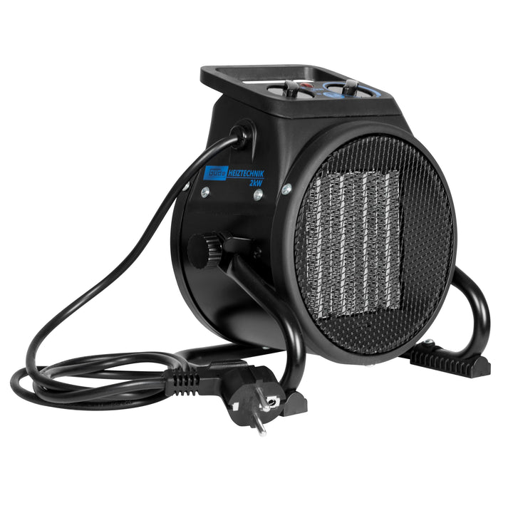 Güde Elektroheizer GEH 2000 P (2000 W, TÜV/GS, Heizstufen 1000/2000 W, Ventilatorfunktion, Gebläsele