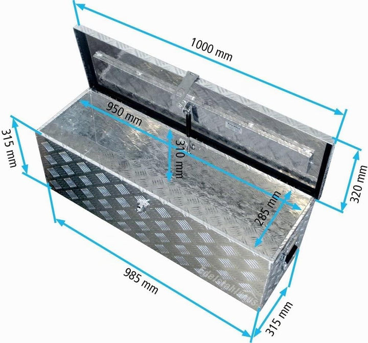 Truckbox D100 Werkzeugkasten, Deichselbox, Transportbox, Alubox, Alukoffer