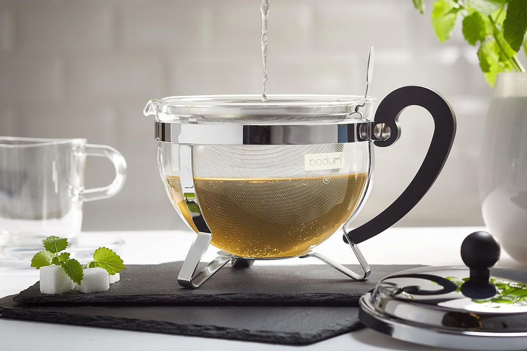 Bodum CHAMBORD Teebereiter (Edelstahlfilter, Edelstahldeckel, 1,0 liters) glänzend 1 L Shiny, 1 L Sh