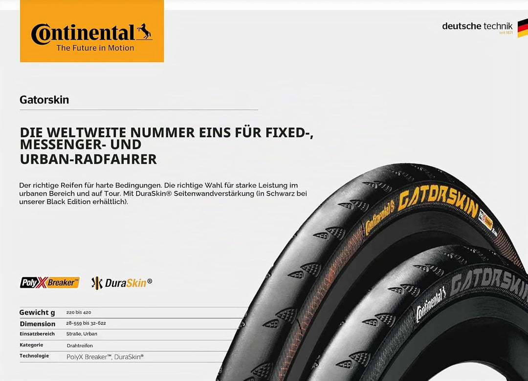 Continental Gatorskin Reifen 37-622 Schwarz, 37-622 Schwarz