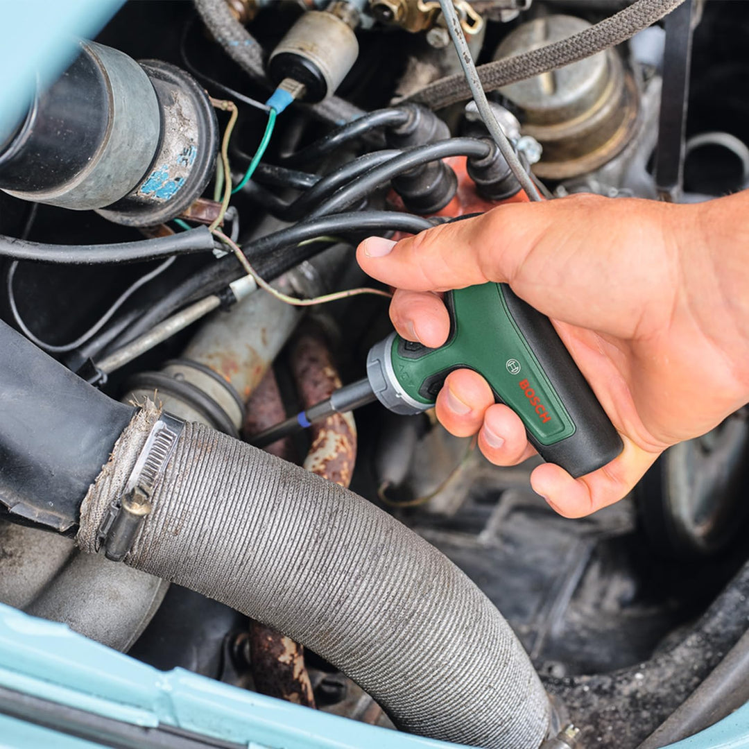 Bosch Bit-Ratschenschraubendreher T-Griff Set, 22-tlg. (max. Drehmoment 46 Nm; Getriebe mit 36 Zähne