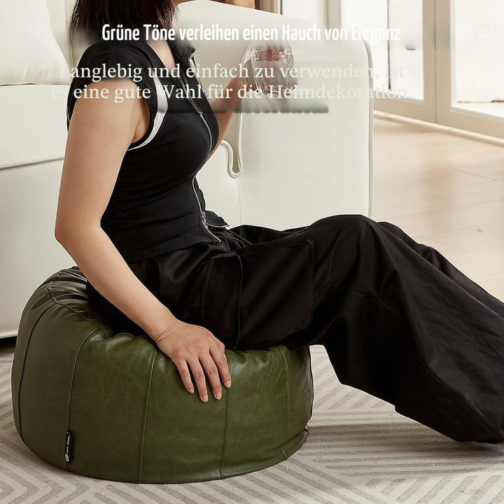 Louis Donné wasserdicht ungefüllt Pouf Ottoman für Fussruhe DIY Kunstleder Marokkanisch Retro Stytle