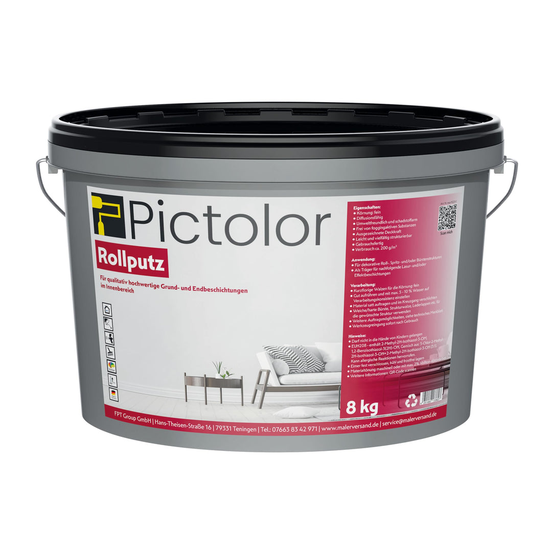 Pictolor Streichputz 8kg Körnung: Fein Fein: 8kg, Fein: 8kg