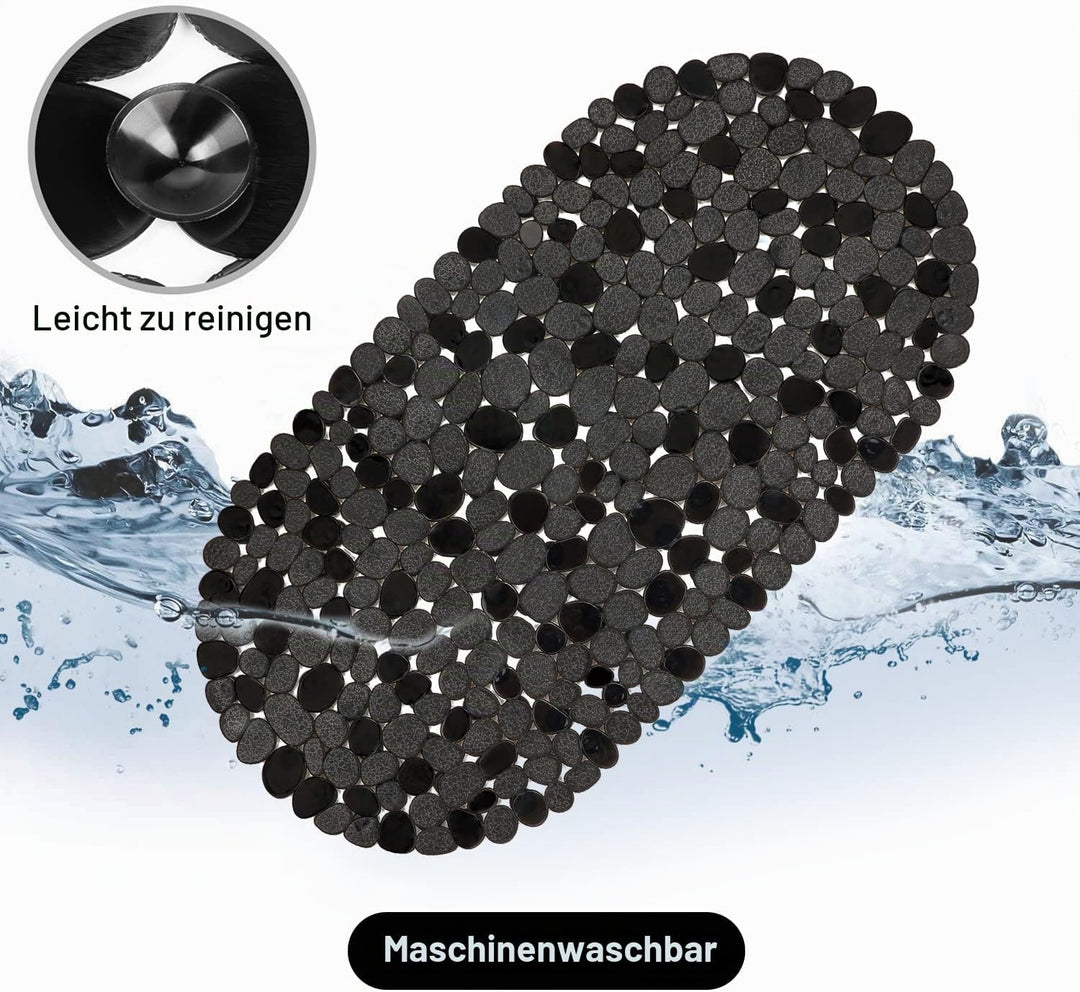 WELTRXE Duschmatte, Antirutschmatte aus Kunststoff für Kinder und Familie Dusche, rutschfeste Badewa