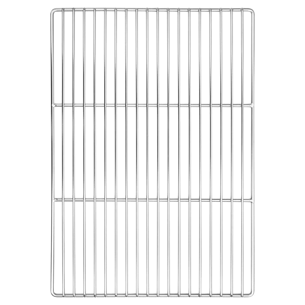 vidaXL Grillrost Silber 50 x 35 cm Edelstahl, Garten und Terrasse, Rechteckiges Edelstahl-Rost, mode