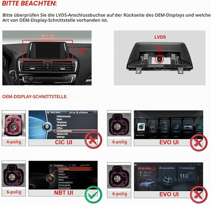 CarPlay DAB+ Auto Multimedia-System für BMW NBT 1er 2er 3er 4er 5er 6er 7er | X1 X3 X4 X5 X6 2012-20