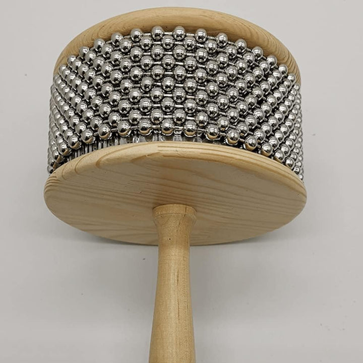 1 Stück Holz Cabasa Metall Perlen Kette & Zylinder Pop Hand Shaker Percussion Instrument Für Klassen