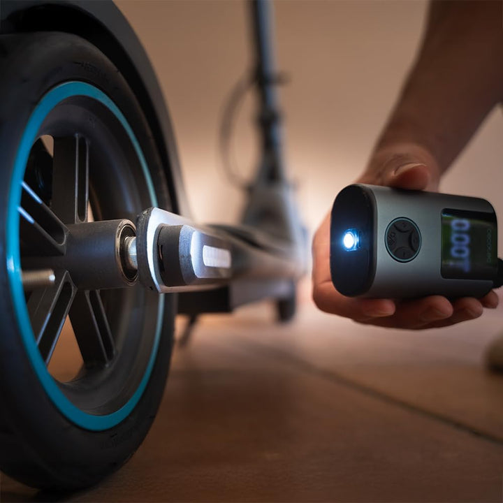 Cecotec Tragbarer Luftkompressor, kompakte elektrische Luftpumpe für Fahrrad, Motorrad, Auto und Bäl