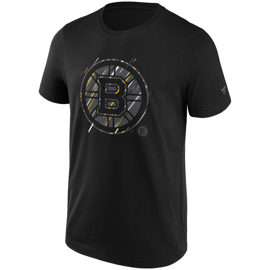 Fanatics Boston Bruins Etch NHL T-Shirt Schwarz XL Schwarz, XL Schwarz